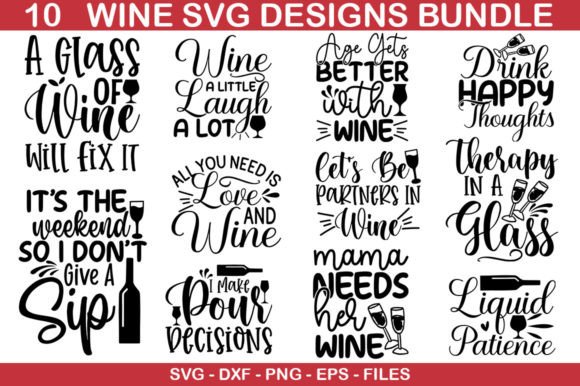 Download Wine SVG Bundle - Wine svg Collection