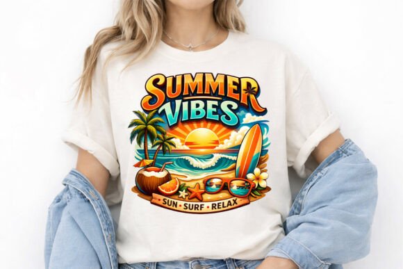Download Summer Vibes PNG Graphic T-Shirt - Graphic Collection