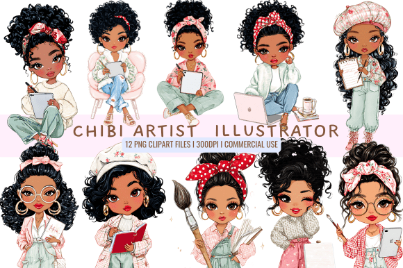 Download Chibi Artist &amp; Illustrator Clipart - Artist Collection