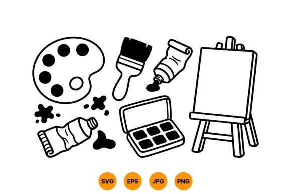 Download Artist Paint Tools Clipart - Artist Collection