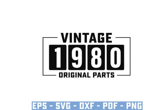 Download Vintage 1980 Original Parts Funny Svg - 1980 Collection