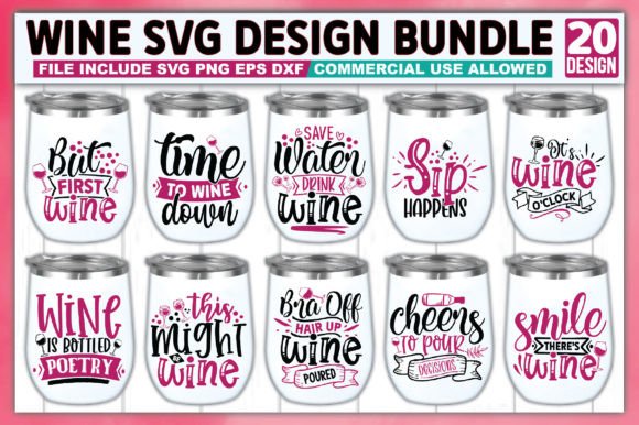Download Wine SVG Design Bundle - Wine svg Collection