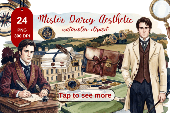 Download Mr Darcy Aesthetic Planner Clipart - Premium Resources