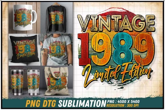 Download Vintage 1989 Limited Edition Retro Round - 1989 Collection